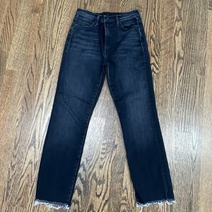 Mother, jeans, high waisted Rascal ankle snippet size 28